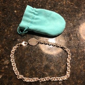 Tiffany & Company Oval Tag Choker Necklace